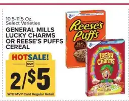 Food Lion General Mills Lucky Charms or Reese’s Puffs Cereal offer