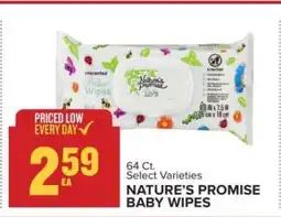 Food Lion NATURE'S PROMISE BABY WIPES offer