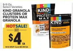 Food Lion KIND Granola Clusters or Protein Max Granola offer