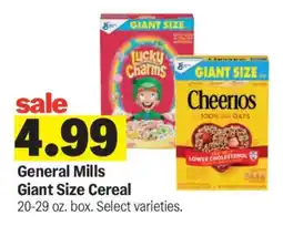 Meijer General Mills Giant Size Cereal offer