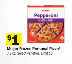 Meijer Meijer Frozen Personal Pizza offer