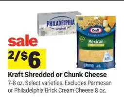 Meijer Kraft Shredded or Chunk Cheese offer