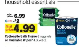 Meijer Cottonelle Bath Tissue or Flushable Wipes offer