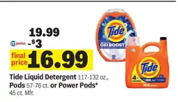 Meijer Tide Liquid Detergent, Pods or Power Pods offer
