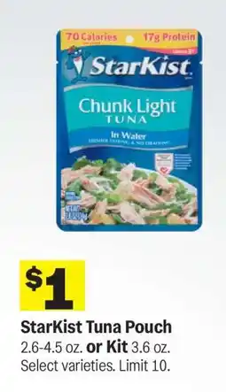 Meijer Starkist Tuna Pouch offer