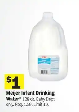 Meijer Meijer Infant Drinking Water offer