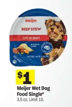 Meijer Meijer Wet Dog Food Single offer