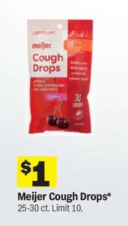 Meijer Meijer Cough Drops offer