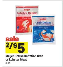 Meijer Meijer Deluxe Imitation Crab or Lobster Meat offer