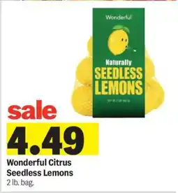 Meijer Wonderful Citrus Seedless Lemons offer