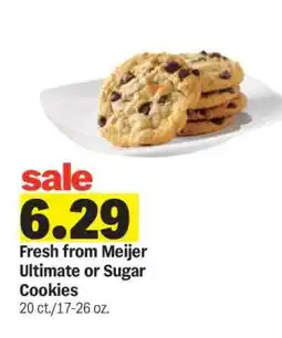 Meijer Fresh from Meijer Ultimate or Sugar Cookies offer