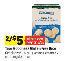 Meijer True Goodness Gluten Free Rice Crackers offer