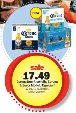 Meijer Corona Non-Alcoholic, Corona Extra or Modelo Especial offer