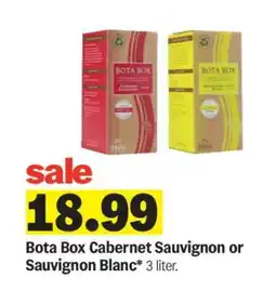 Meijer Bota Box Cabernet Sauvignon or Sauvignon Blanc offer