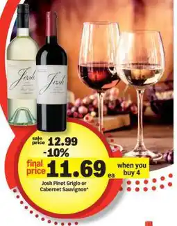 Meijer Josh Pinot Grigio or Cabernet Sauvignon offer