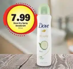 Meijer Dove Dry Spray Deodorant offer