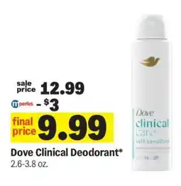 Meijer Dove Clinical Deodorant offer