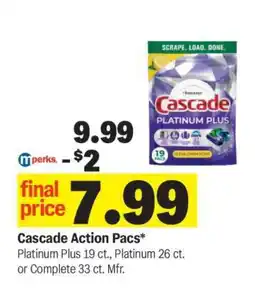 Meijer Cascade Action Pacs offer