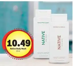 Meijer Native Body Wash offer