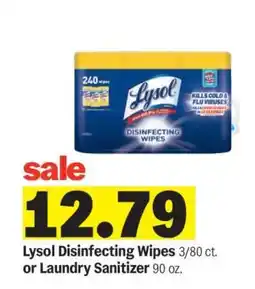 Meijer Lysol Disinfecting Wipes or Laundry Sanitizer offer