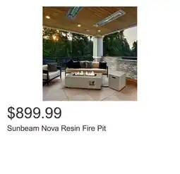 Costco Sunbeam Nova Resin Fire Pit offer