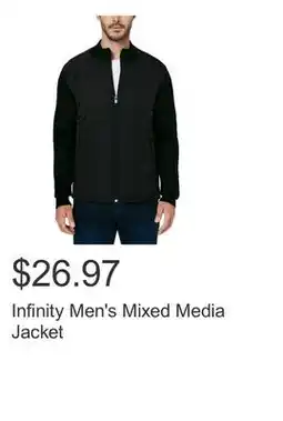 Costco Infinity Men's Mixed Media Jacket offer