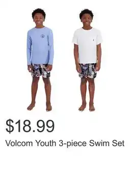 Costco Volcom Youth 3-piece Swim Set offer