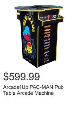 Costco Arcade1Up PAC-MAN Pub Table Arcade Machine offer