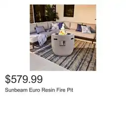 Costco Sunbeam Euro Resin Fire Pit offer