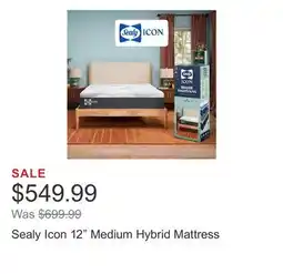 Costco Sealy Icon 12 Medium Hybrid Mattress offer