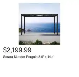 Costco Sorara Mirador Pergola 8.9' x 14.4' offer