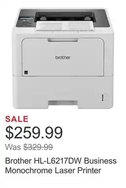 Costco Brother HL-L6217DW Business Monochrome Laser Printer offer