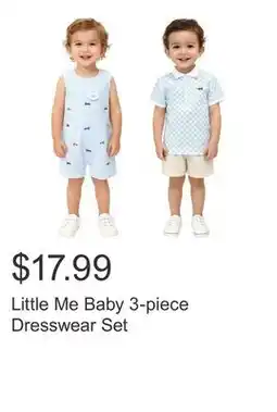 Costco Little Me Baby 3-piece Dresswear Set offer