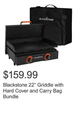Costco Blackstone 22 Griddle with Hard Cover and Carry Bag Bundle offer