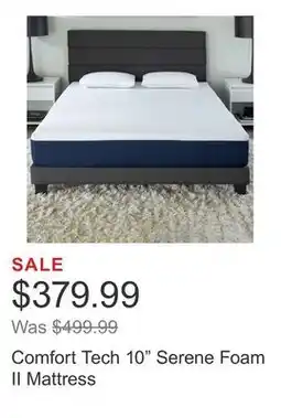Costco Comfort Tech 10 Serene Foam II Mattress offer