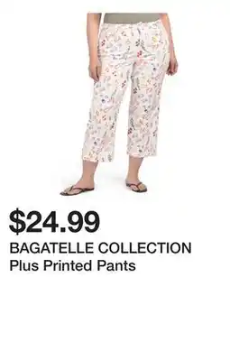 Marshalls BAGATELLE COLLECTION Plus Printed Pants offer