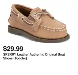 Marshalls SPERRY Leather Authentic Original Boat Shoes (Toddler) offer
