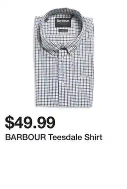Marshalls BARBOUR Teesdale Shirt offer