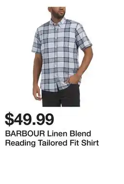 Marshalls BARBOUR Linen Blend Reading Tailored Fit Shirt offer