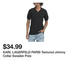 Marshalls KARL LAGERFELD PARIS Textured Johnny Collar Sweater Polo offer