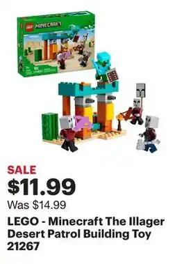 Best Buy LEGO - Minecraft The Illager Desert Patrol Building Toy 21267 offer