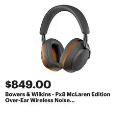 Best Buy Bowers & Wilkins - Px8 McLaren Edition Over-Ear Wireless Noise Cancelling Headphones - Gray offer