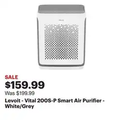 Best Buy Levoit - Vital 200S-P Smart Air Purifier - White/Grey offer