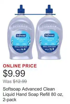 Costco Softsoap Advanced Clean Liquid Hand Soap Refill 80 oz, 2-pack offer