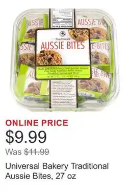 Costco Universal Bakery Traditional Aussie Bites, 27 oz offer