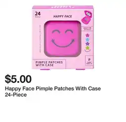Five Below Happy Face Pimple Patches With Case 24-Piece offer