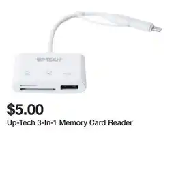 Five Below Up-Tech 3-In-1 Memory Card Reader offer