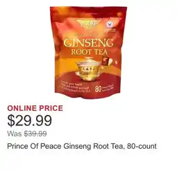 Costco Prince Of Peace Ginseng Root Tea, 80-count offer