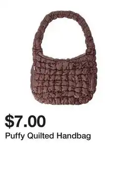 Five Below Puffy Quilted Handbag offer