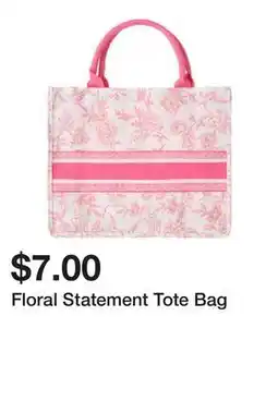 Five Below Floral Statement Tote Bag offer